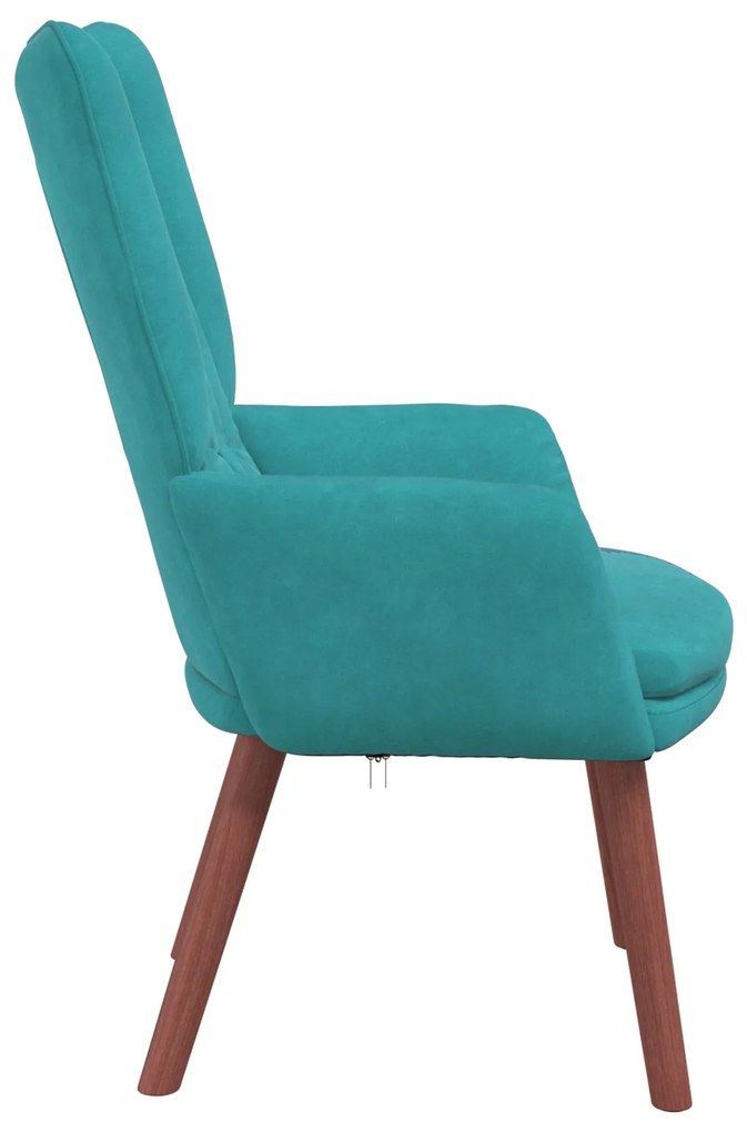 Poltrona Relaxante Velvet Turquesa
