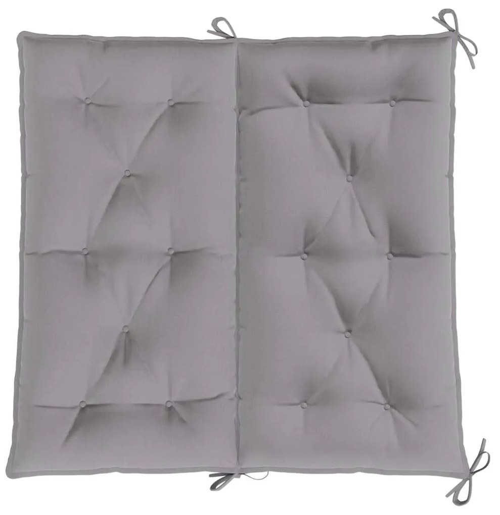 Almofadão banco jardim 100x(50+50)x7cm tecido oxford cinzento