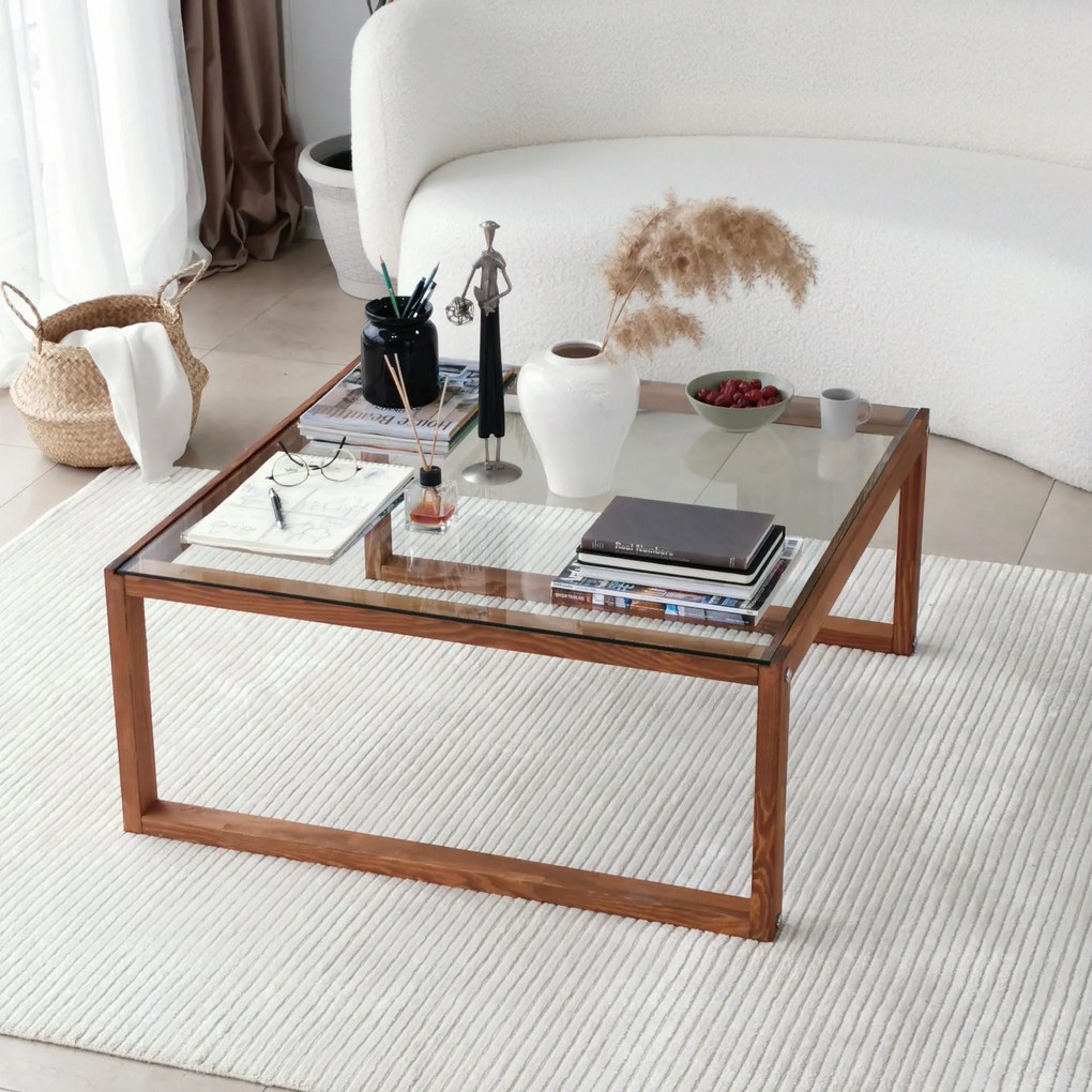 Mesa de Centro Via – Madeira – 90 cm x 40 cm x 90 cm