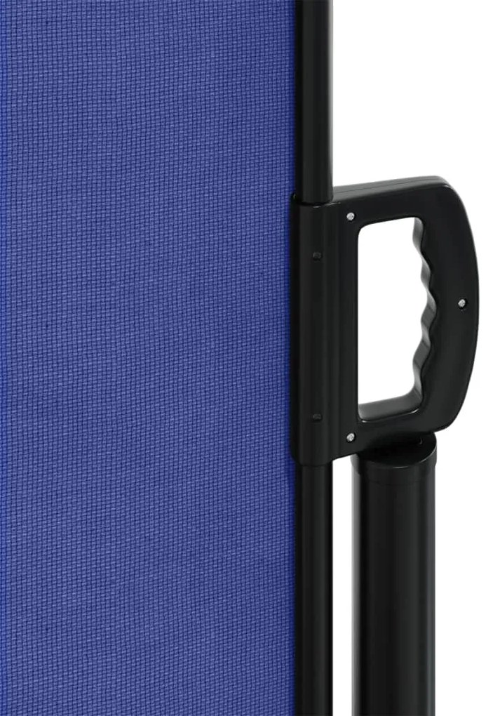 Toldo lateral retrátil 220x500 cm azul