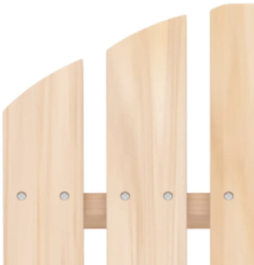 Cadeira de jardim e otomano Adirondack 2 lugares abeto