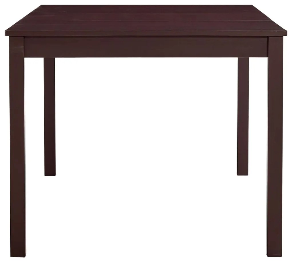 Mesa de jantar 180x90x73 cm madeira de pinho castanho-escuro