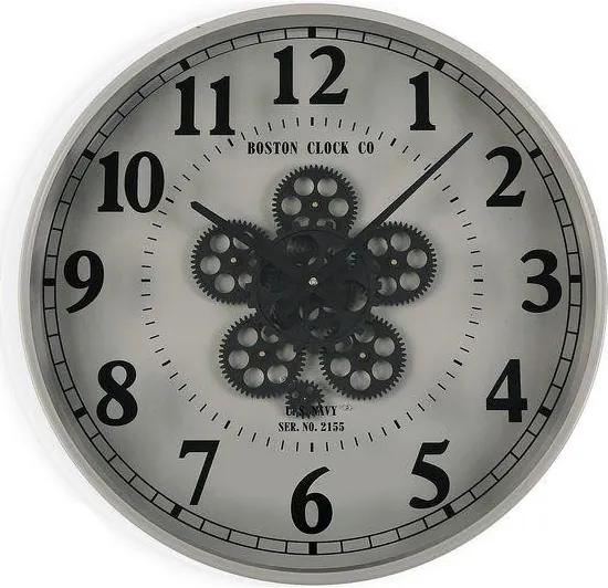 Relógio de Parede Metal Madeira MDF/Cristal (6,5 x 50 x 50 cm)