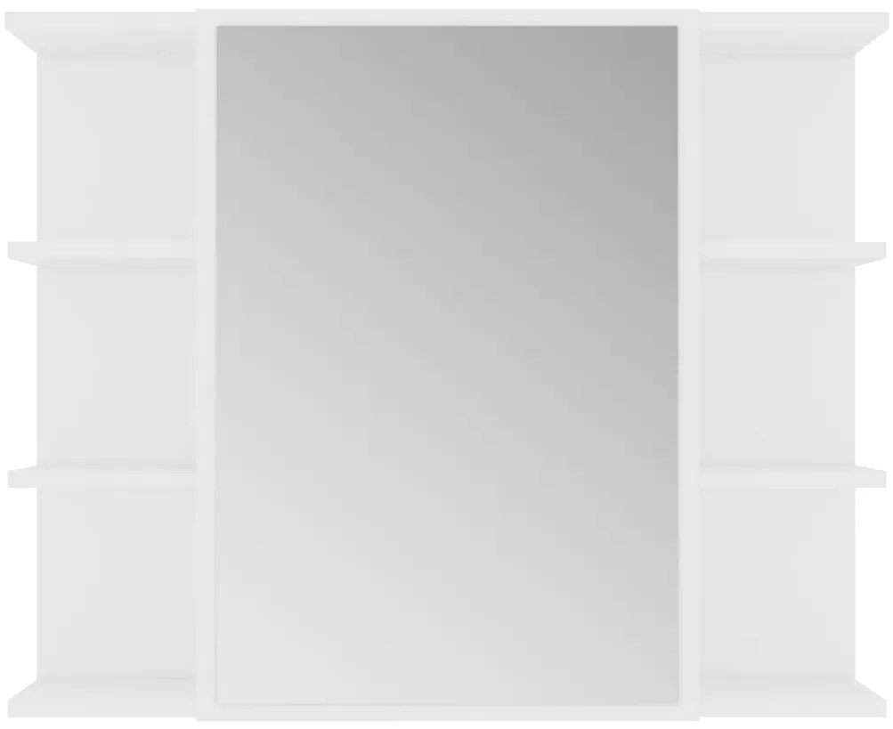 3 pcs conjunto de móveis de casa de banho contraplacado branco