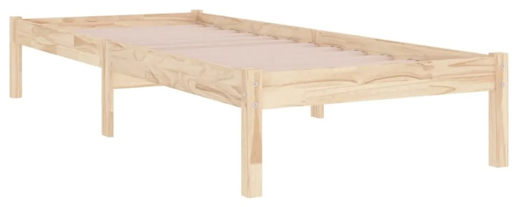 Estrutura de cama solteiro 90x190 cm madeira maciça