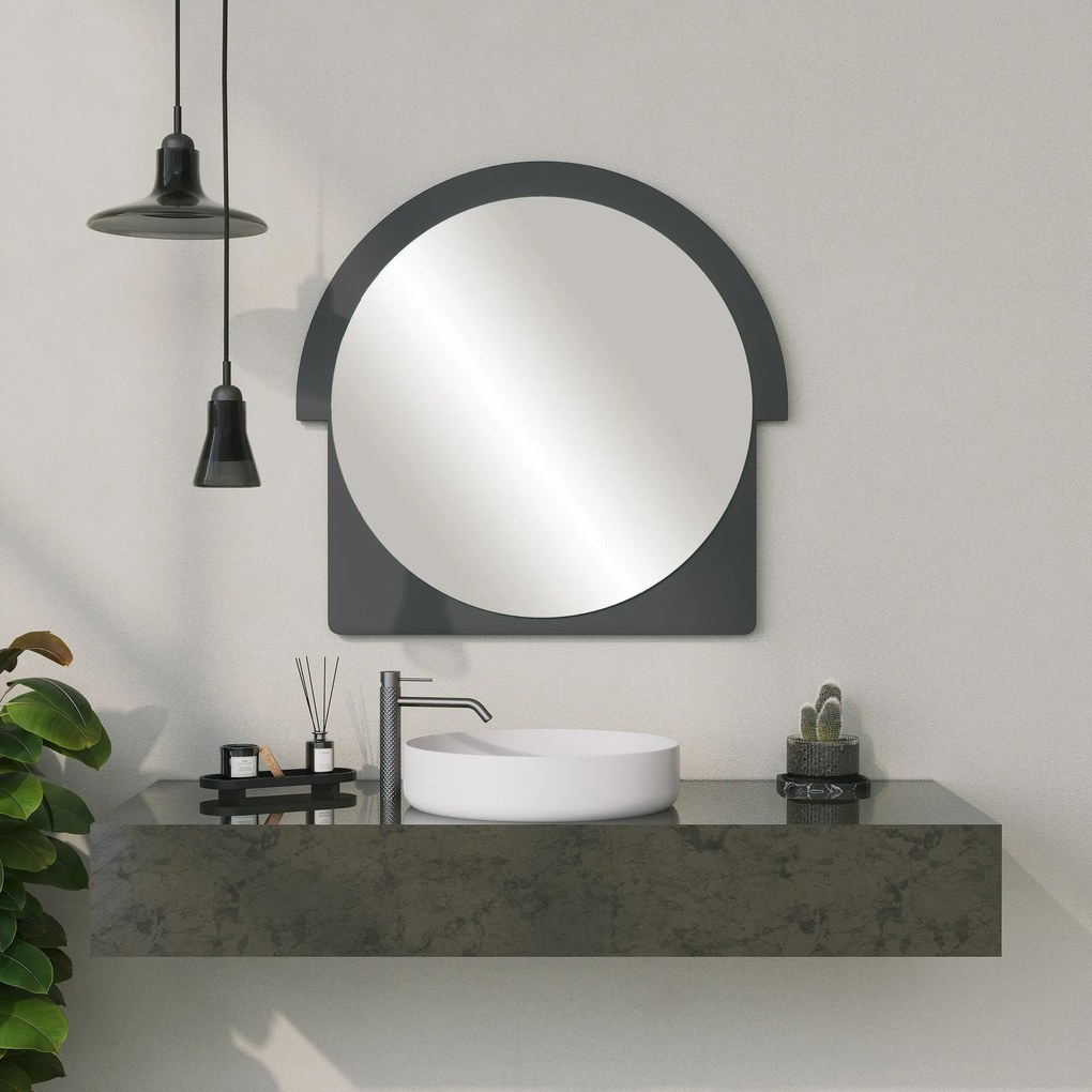 Espelho Decorativo Lucky – Preto – 70x65x2 cm