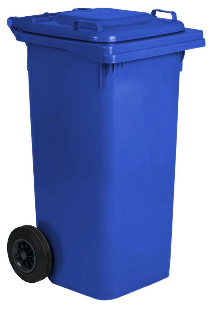 Contentor Lixo Com Rodas Azul 120l 55X50X94cm