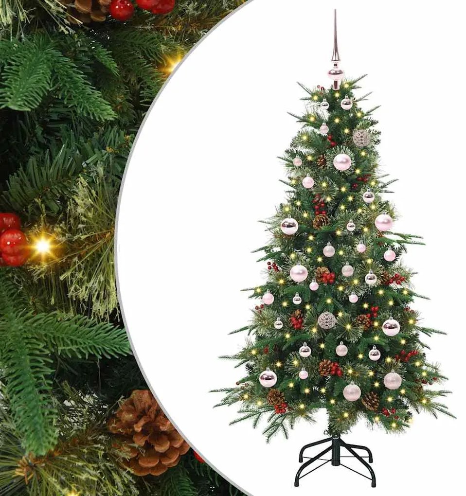 vidaXL Árvore de Natal Articulada Artificial Verde 150 cm PE e PVC