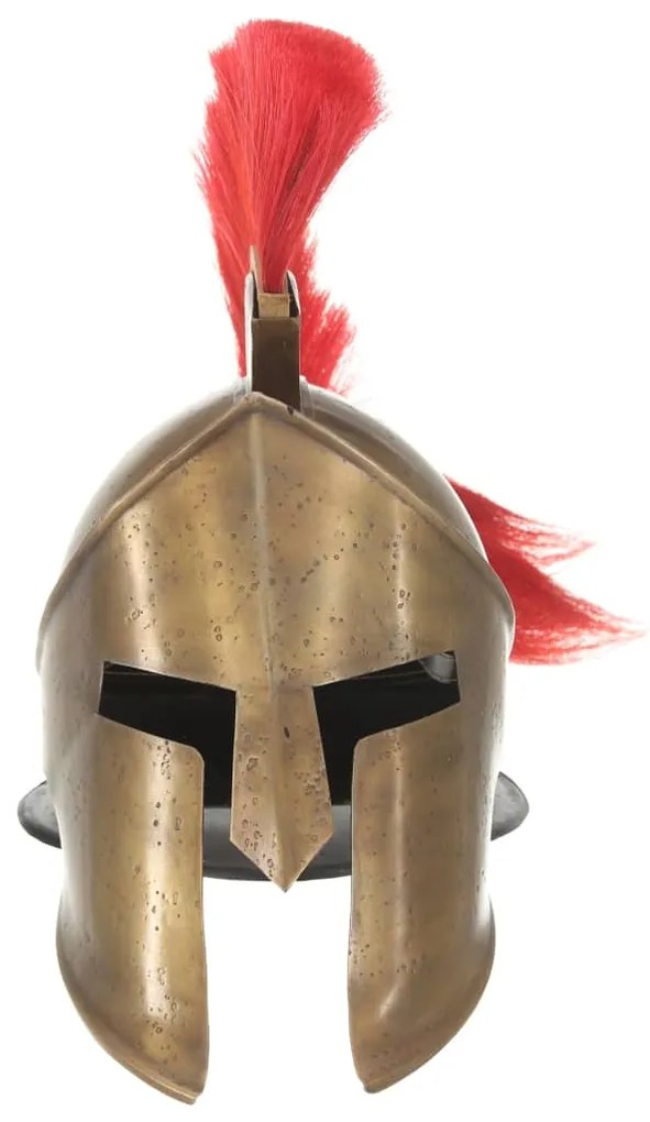 Capacete de soldado grego réplica LARP aço bronze