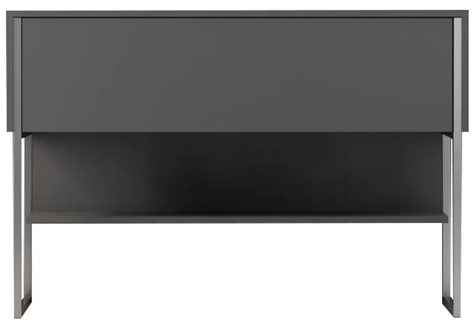 Cômoda Luxe – Prateado Antracite – 120 cm x 80 cm x 30 cm