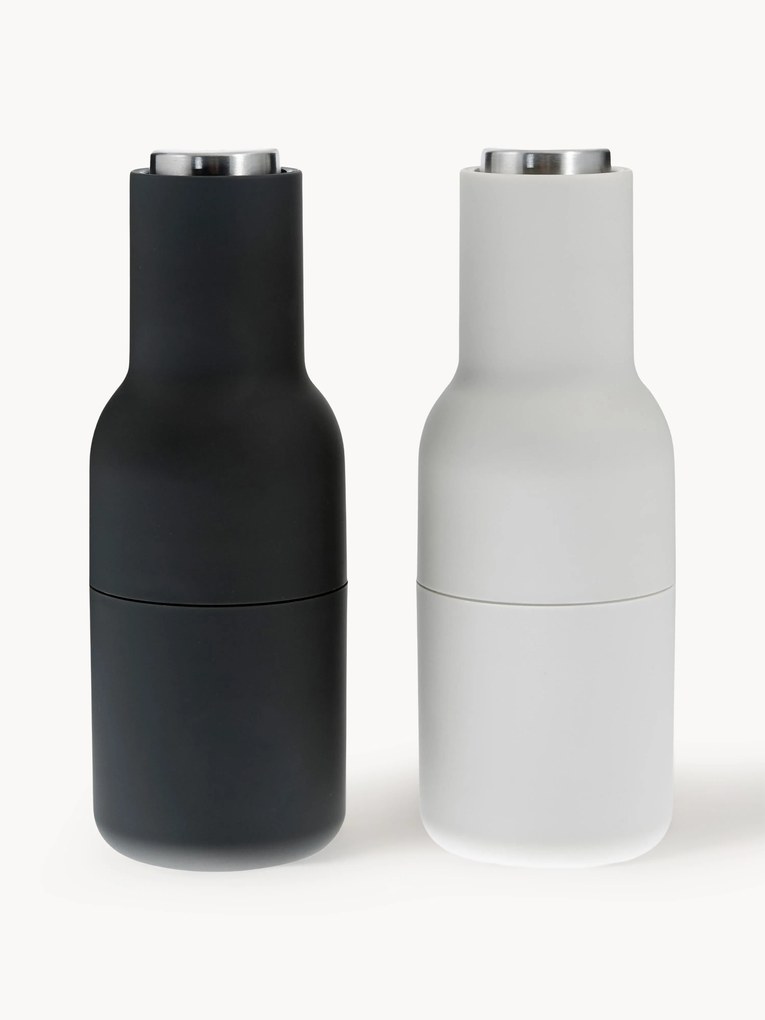 Moinho de sal e pimenta com tampa em aço inoxidável Bottle Grinders (2 uni.)