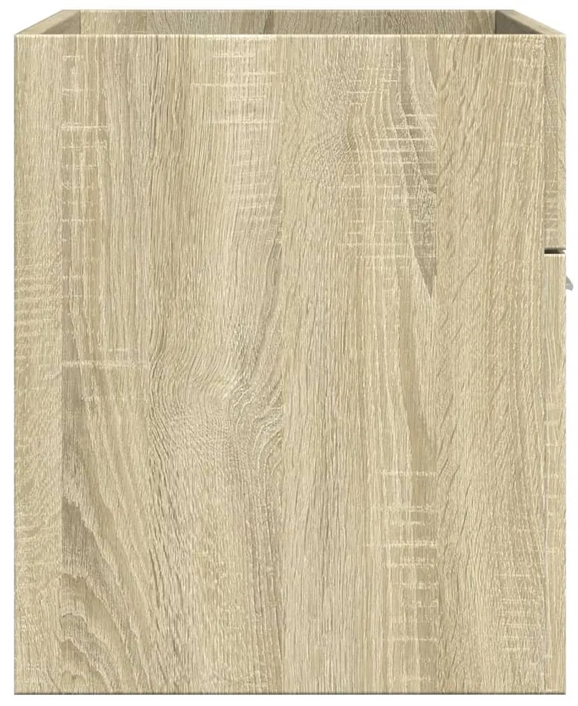 Armário de lavatório 80x38,5x46cm contraplacado carvalho sonoma