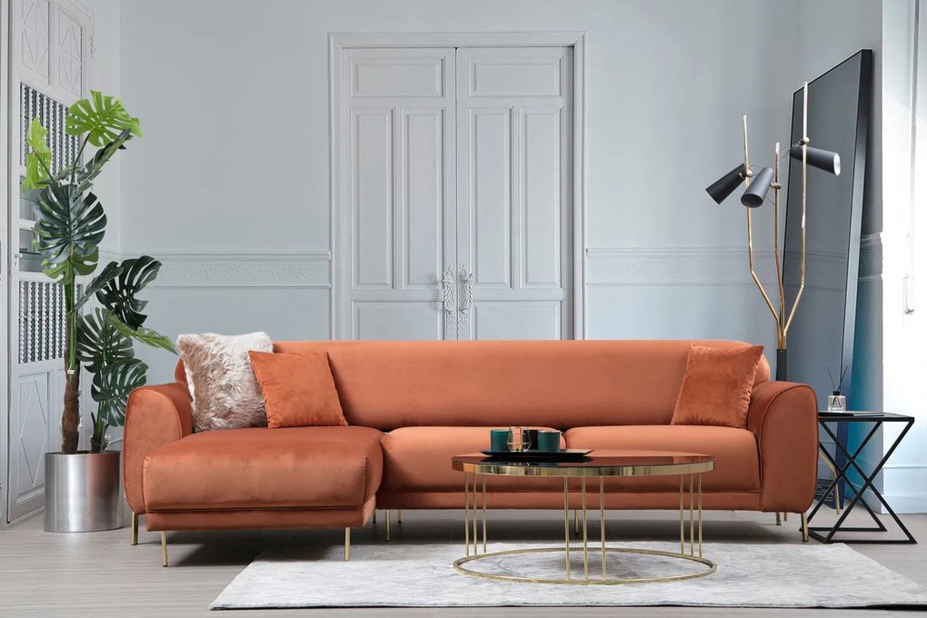 Sofá-Cama de Canto Image Corner – Canela – 287 x 169 cm