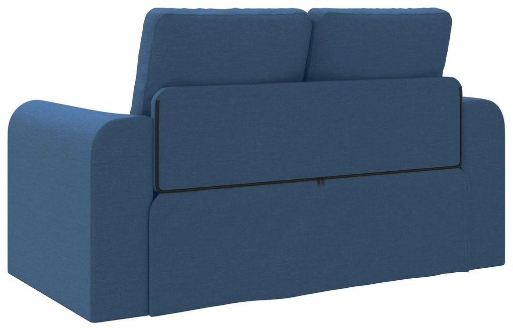 Sofá Cama 2 em 1 Azul 148x71x83 cm Tecido
