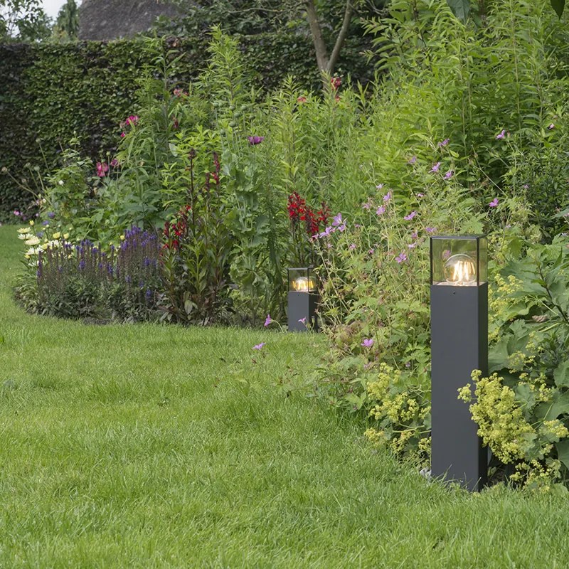 Candeeiro de pé exterior inteligente antracite 50 cm com Wi-Fi P45 - Dinamarca