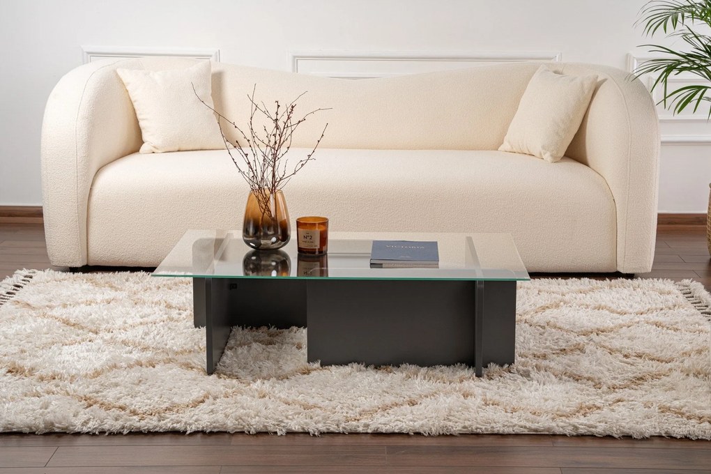 Mesa de Café Flavio - Antracite - 105x30x65 cm