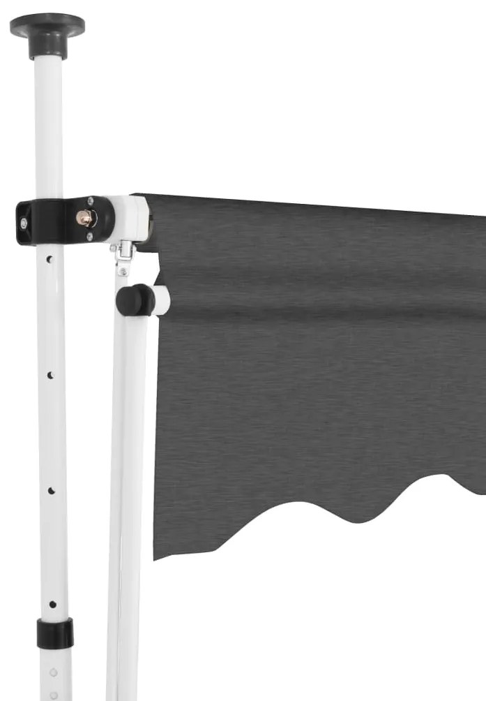 Toldo retrátil manual 400 cm antracite
