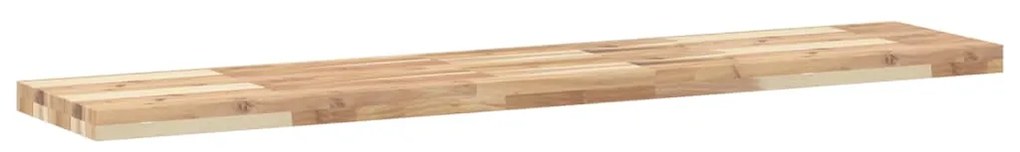 Prateleira flutuante 120x30x4 cm acácia maciça não tratada