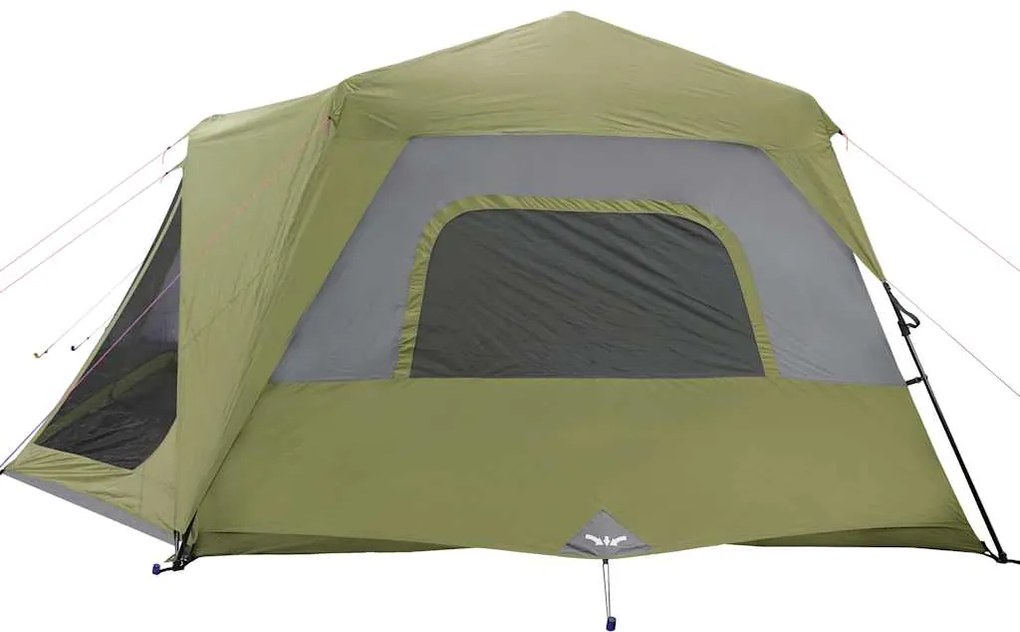 Tenda familiar 10 pessoas libertação rápida impermeável verde