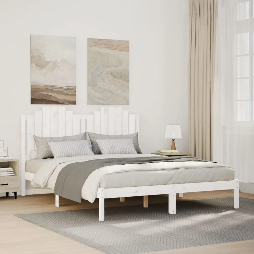 vidaXL Cama extra longa sem colchão 140x220 cm madeira maciça