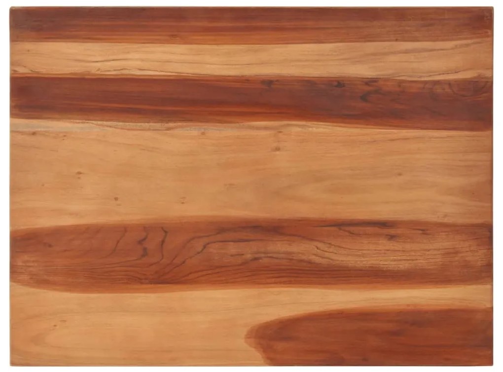 vidaXL Tampo de mesa madeira de acácia maciça 25-27 mm 60x80 cm
