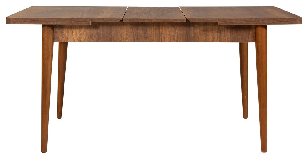 Conjunto de Mesa de Jantar Extensível Vina – Nogal e Antracite – 130x7