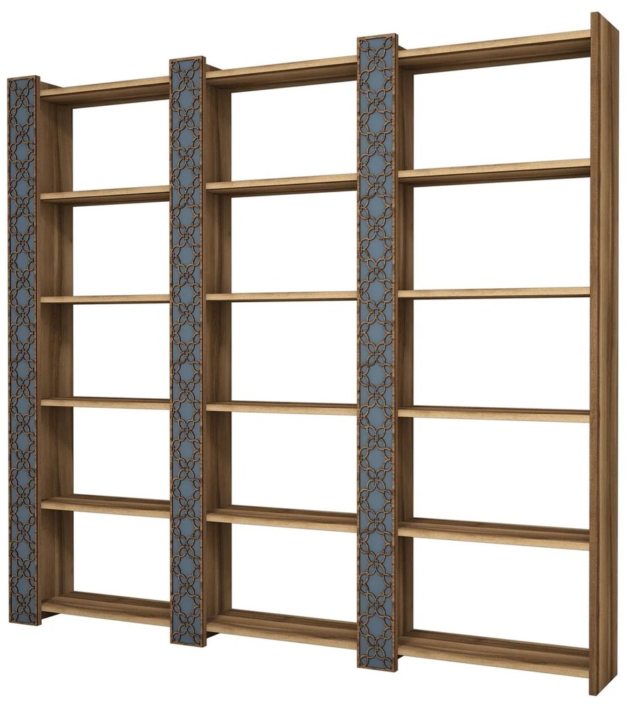 Estante City – Nogueira – 184,6x170x24,2 cm