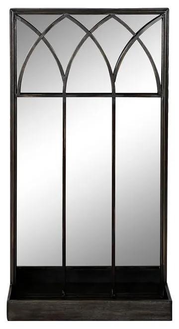 Espelho com Suporte DKD Home Decor Preto Metal (40 x 12 x 80 cm)