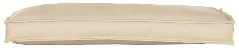 Almofada de Palete para Banco Bege 100x40x8 cm, Tecido Oxford