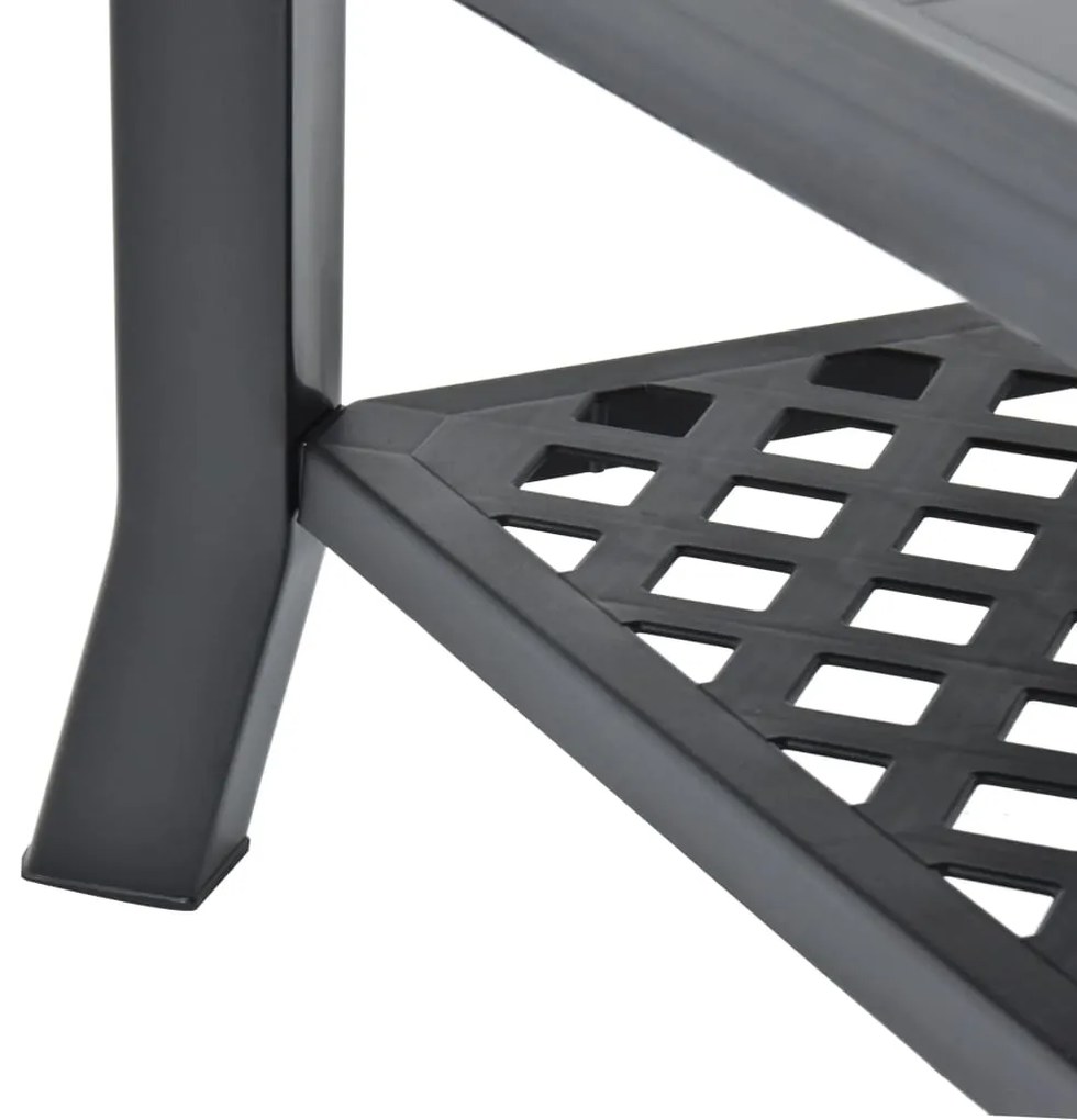 Mesa de centro 90x60x46 cm plástico antracite