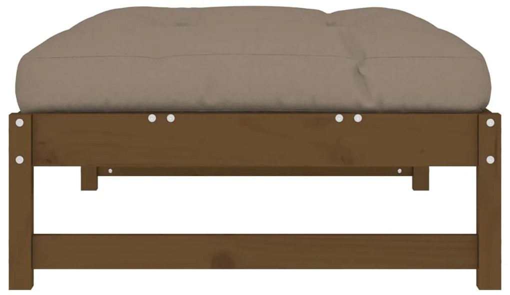 Apoio de pés para jardim 120x80 cm pinho maciço castanho-mel