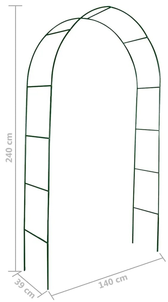 Arco de Jardim 2 Peças para Trepadeiras