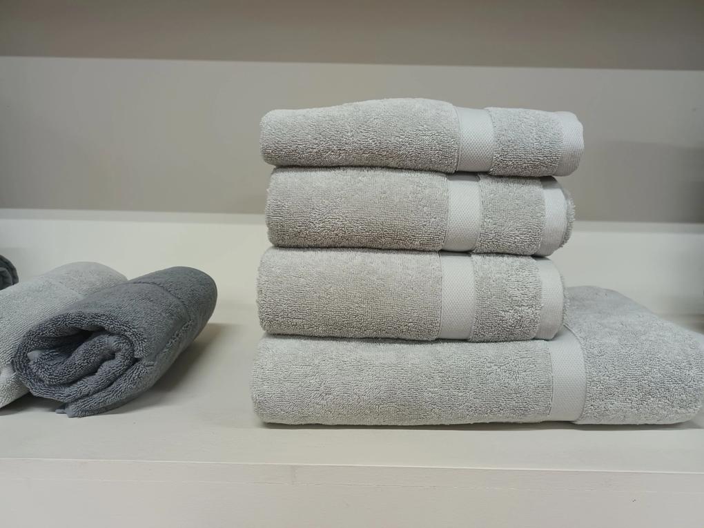 550 gr./m2 Toalhas 100% algodão - Toalhas para hotel, spa, estética: Cinzento 1 toalha 30x30 cm