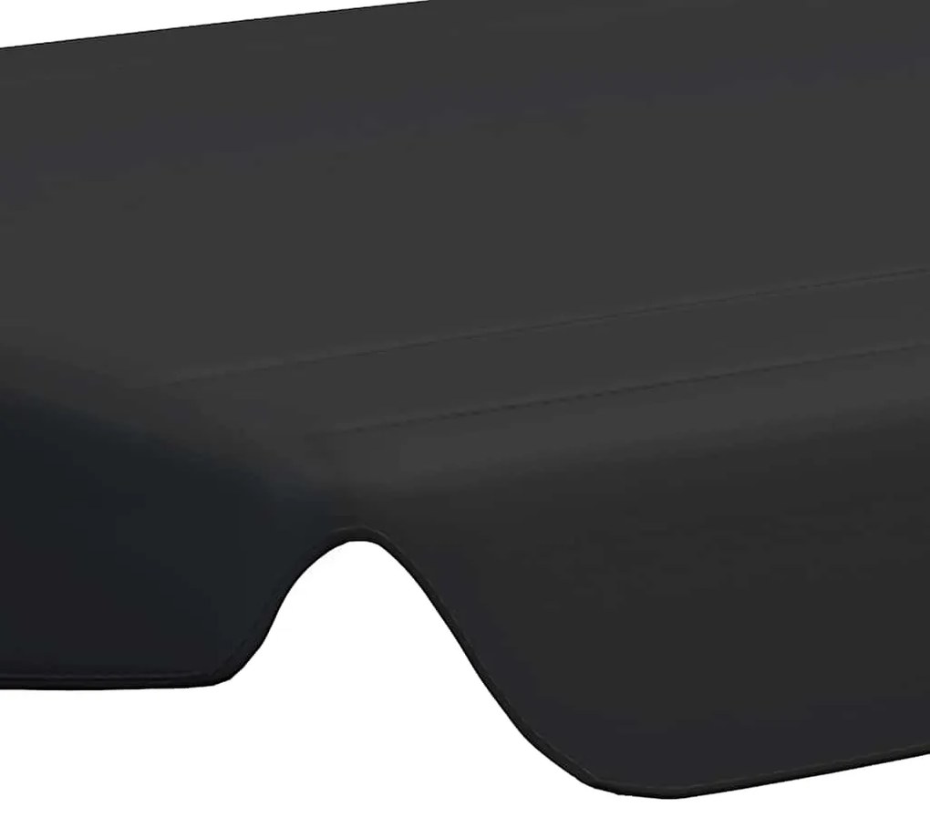 Toldo suplente baloiço jardim 188/168x145/110 cm preto