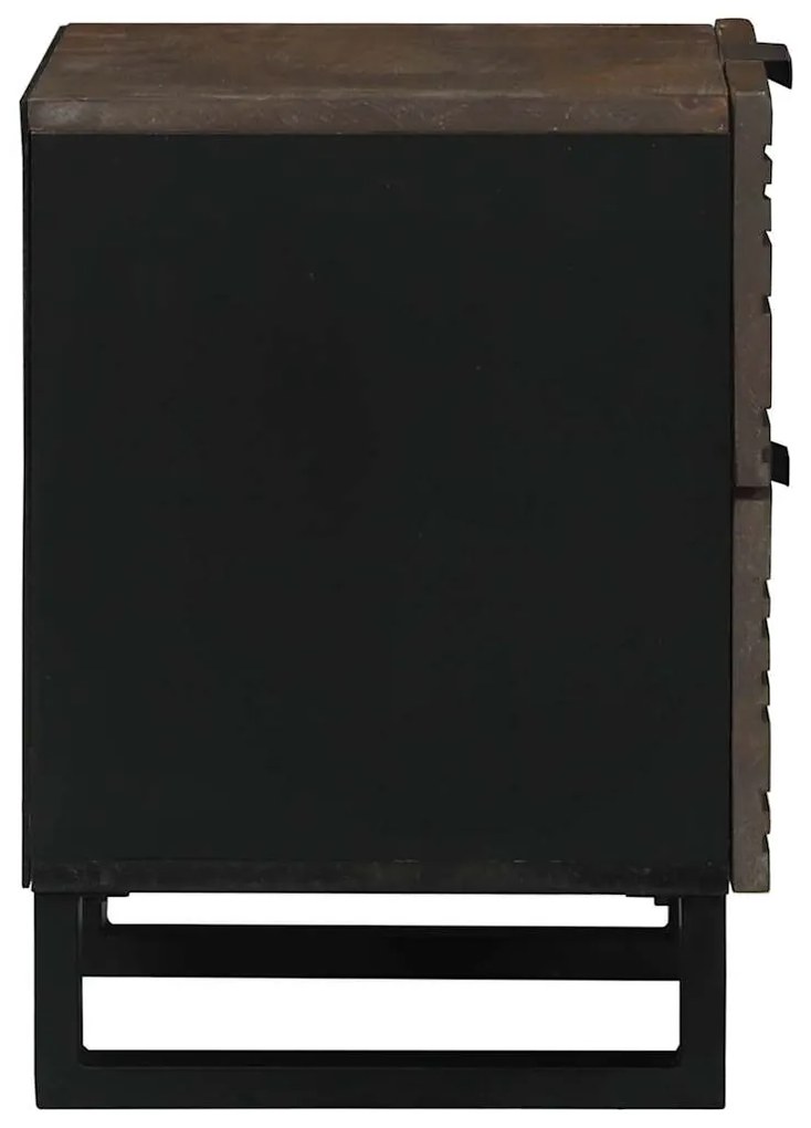 Mesa-de-cabeceira com gaveta Nogueira 40 x 33.5 x 46 cm