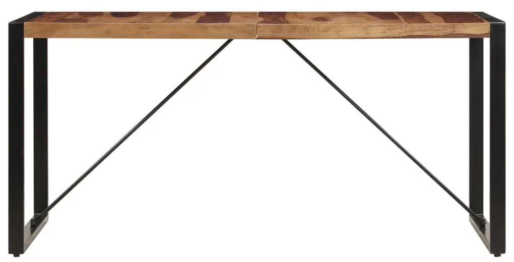 Mesa de jantar 140x70x75 cm madeira de sheesham maciça