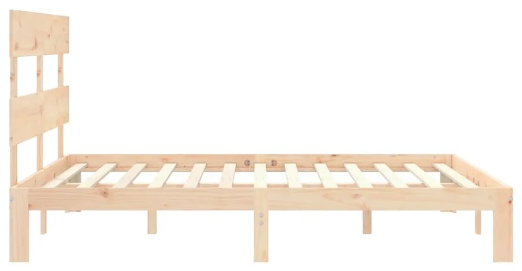 Cama sem colchão 160x200 cm madeira de pinho maciça