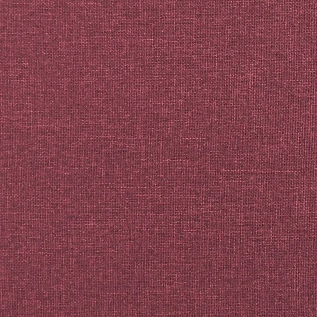 Sofá Faial de 3 Lugares - Cor Vermelho Escuro - Em Tecido, Metal e Tex