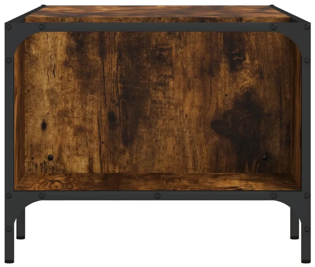 Mesa centro c/ prateleira derivados de madeira carvalho fumado