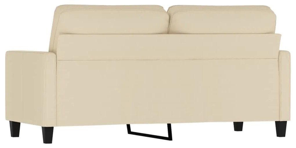 Sofá de 2 lugares tecido 140 cm cor creme