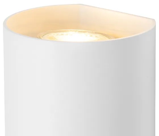 Aplique de parede redondo design branco - Sabbir Design