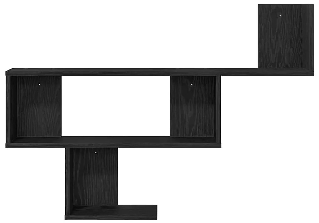 Prateleira de parede 100x15x70 cm deriv. madeira carvalho preto