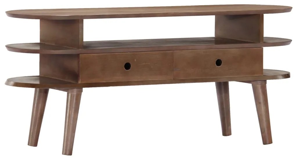vidaXL Móvel de TV 110x35x50 cm madeira de acácia maciça