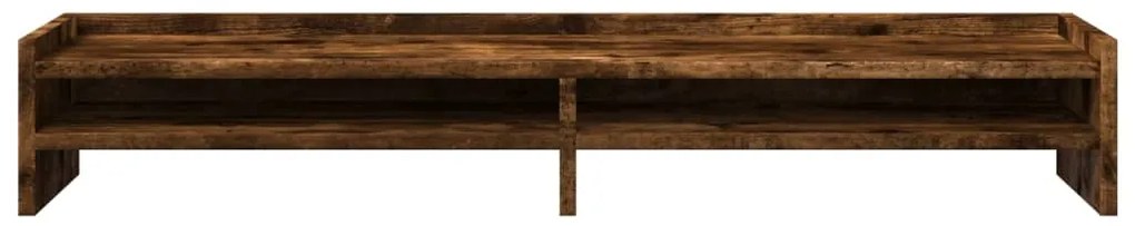 Suporte monitor 100x24x16cm derivados madeira carvalho fumado
