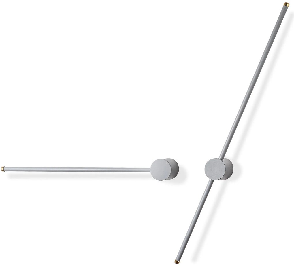 Candeeiro de Parede Sword - Branco - Largura: 91 cm Altura: 10 cm Prof
