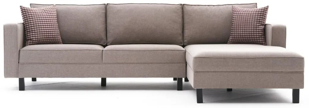 Sofá de Canto Kale – Creme – 258 x 83 x 181 cm