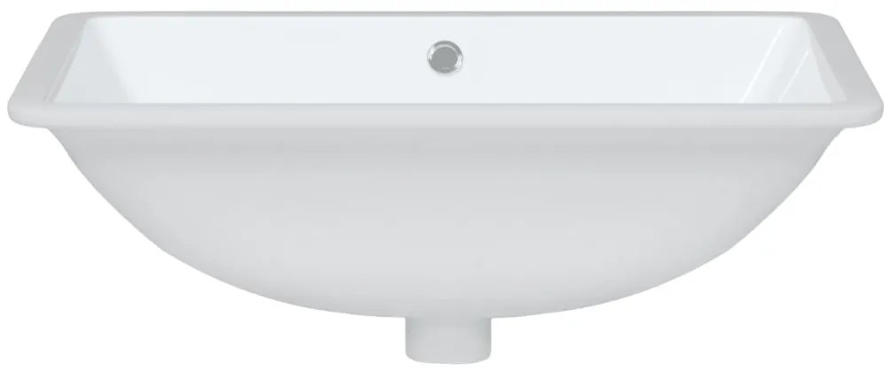 Lavatório casa de banho retangular 60x40x21 cm cerâmica branco