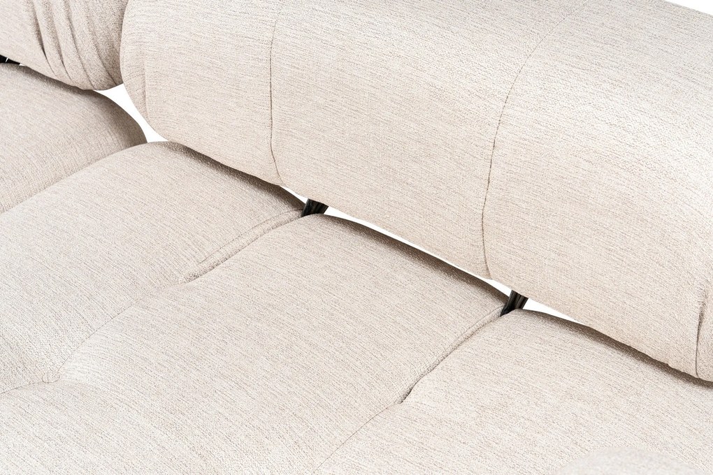 Sofá de Canto Doblo – Castanho Claro – 300x200x100 cm
