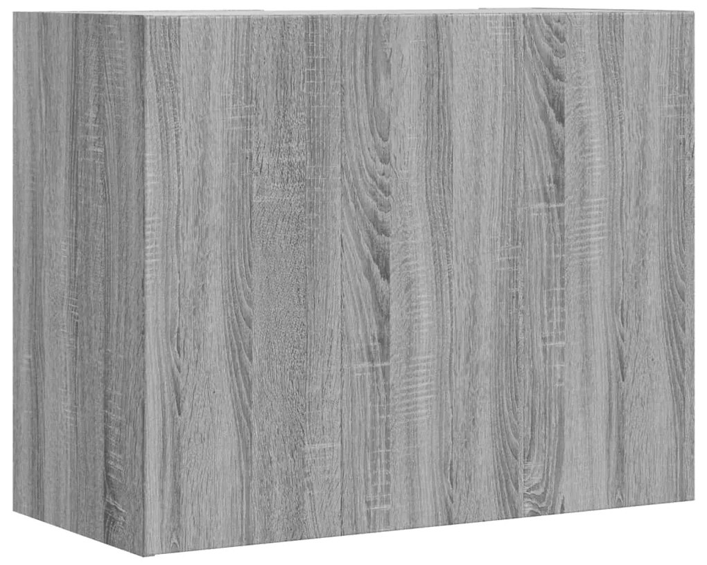 Armário parede 75x35x60 cm derivados de madeira cinzento sonoma