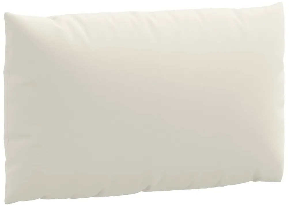 Almofadões de paletes 3 pcs mesclado tecido creme